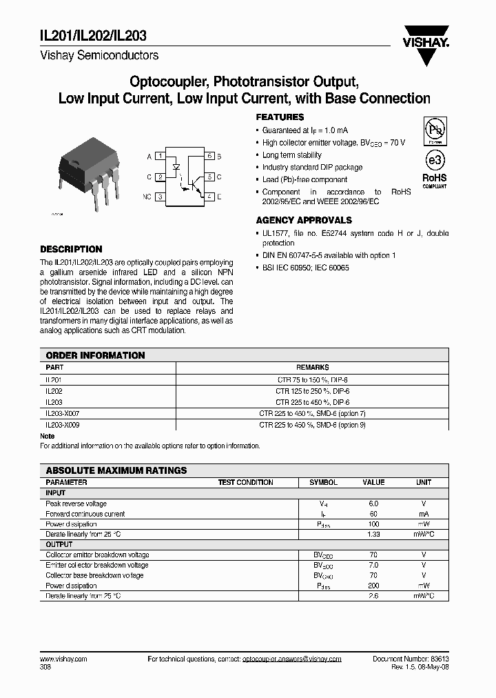 IL203-X009_832789.PDF Datasheet