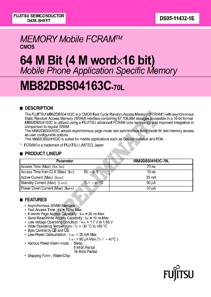 MB82DBS04163C-70LWFKT_1469219.PDF Datasheet