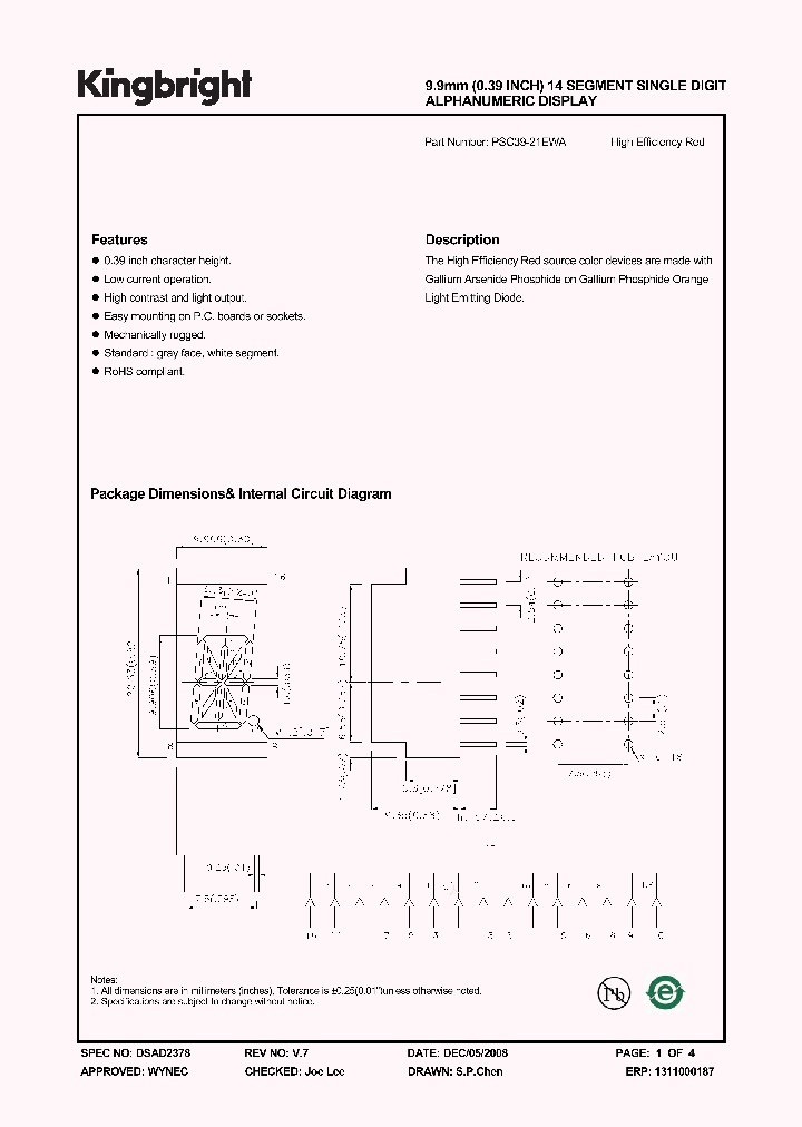 PSC39-21EWA_833692.PDF Datasheet