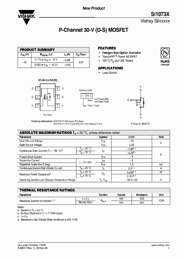 SI1073X-T1-E3_1474854.PDF Datasheet