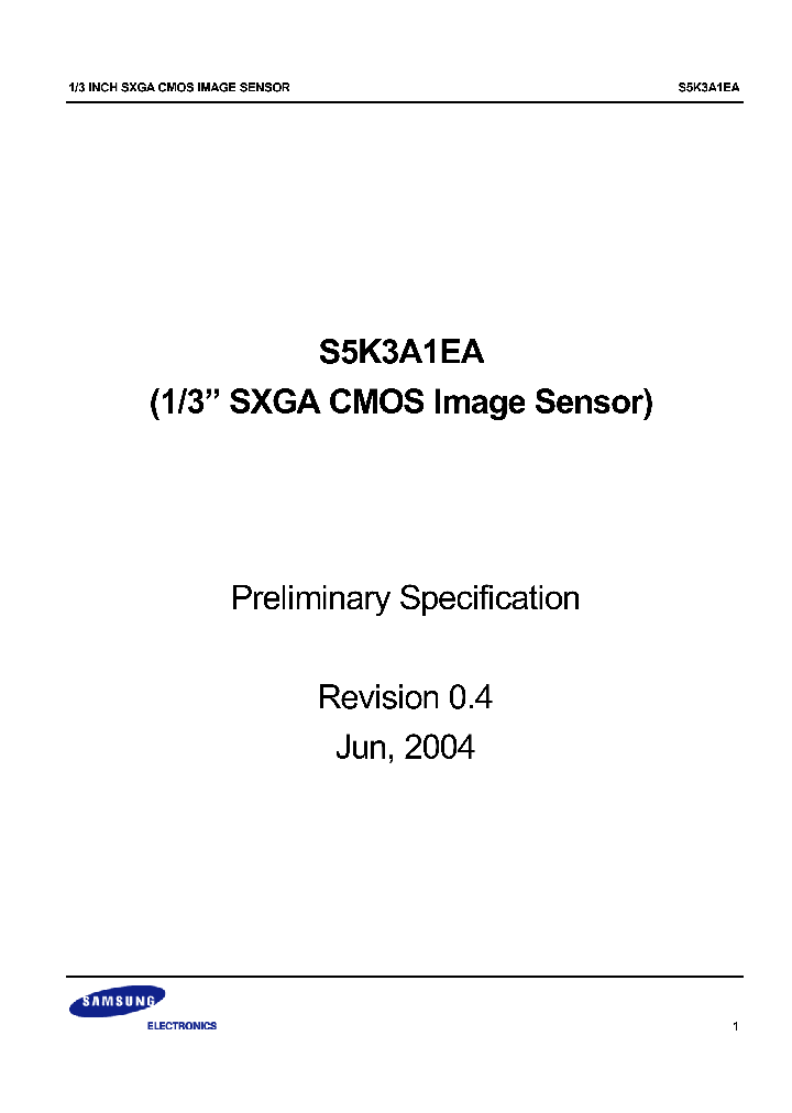S5K3A1EA_1427272.PDF Datasheet