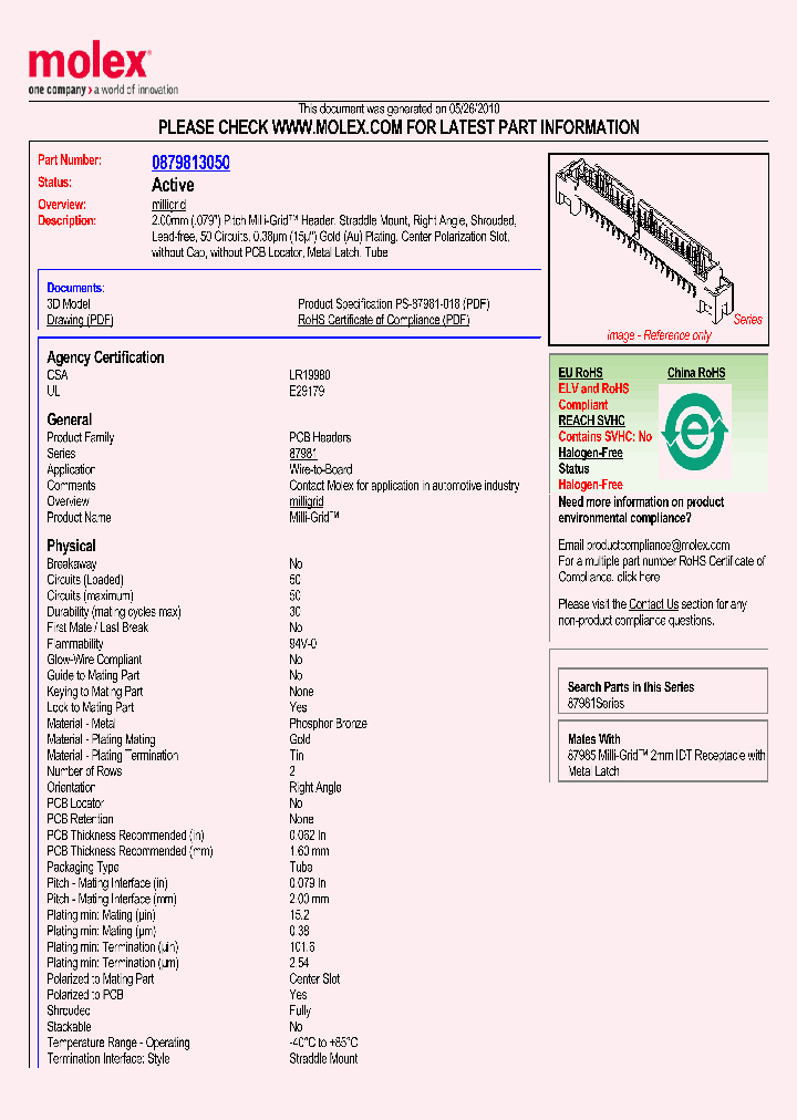 87981-3050_1511600.PDF Datasheet