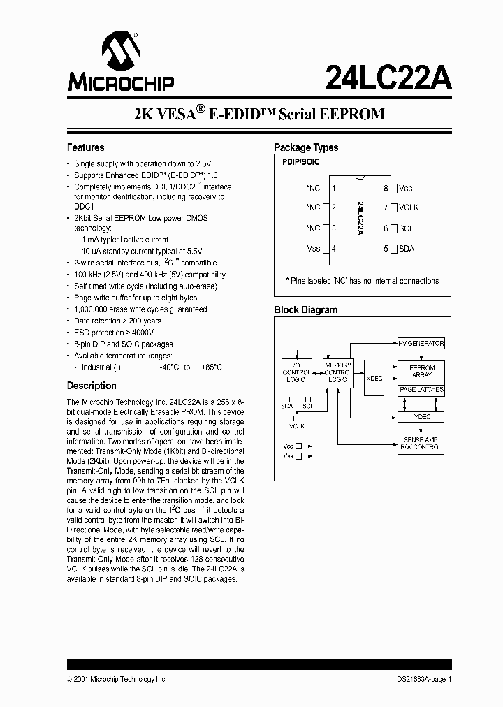 24LC22A-ISN_856896.PDF Datasheet