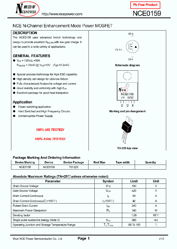 NCE0159_1531341.PDF Datasheet