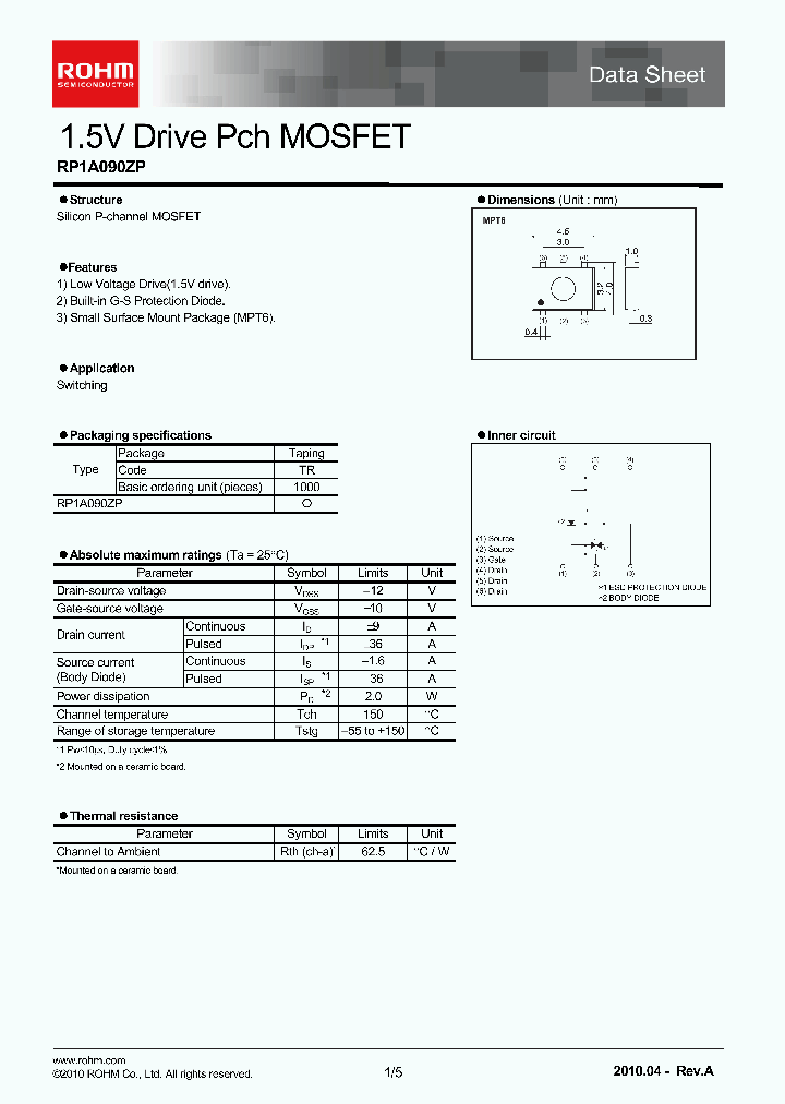 RP1A090ZP_1532511.PDF Datasheet