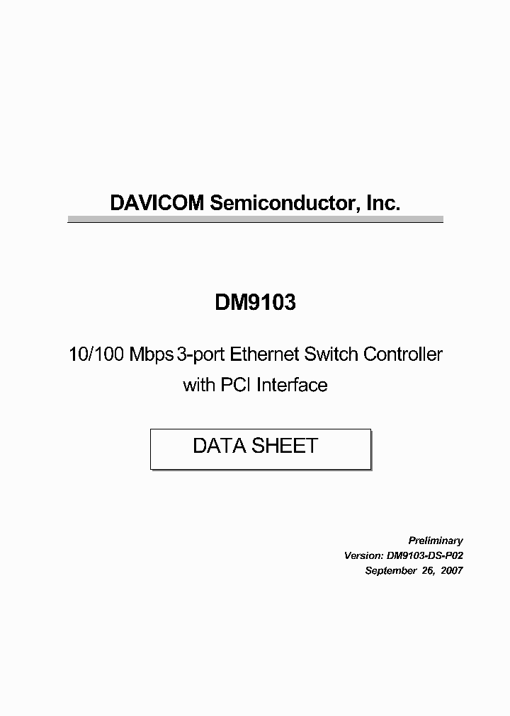 DM9103_1543178.PDF Datasheet