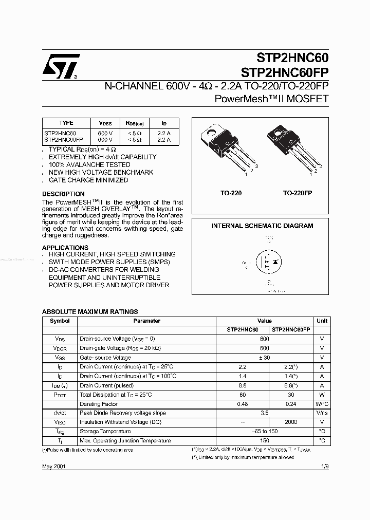 STP2HNC60_1551628.PDF Datasheet