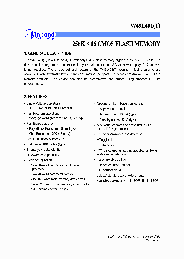 W49L401S-70B_873000.PDF Datasheet