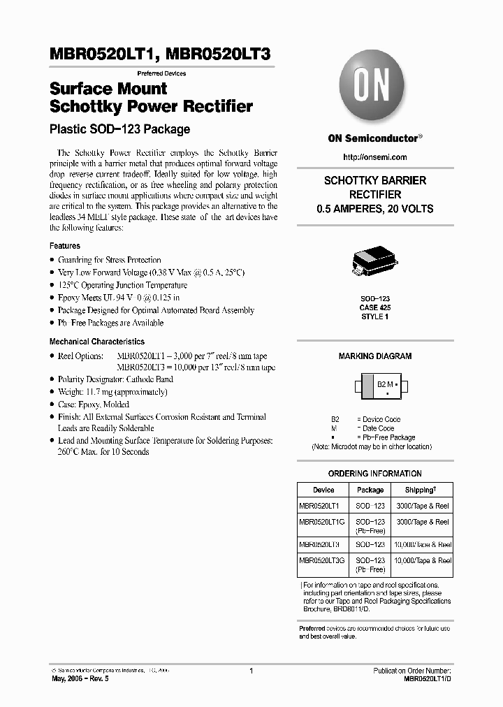 MBR0520LT3_1559876.PDF Datasheet