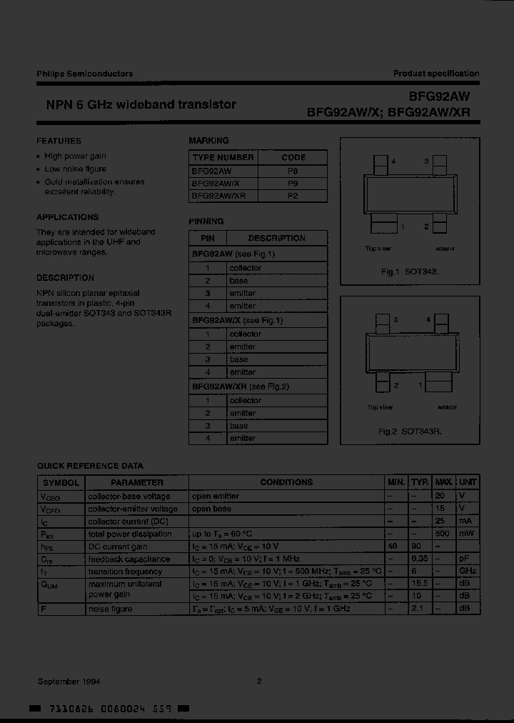 BFG92AW_874084.PDF Datasheet