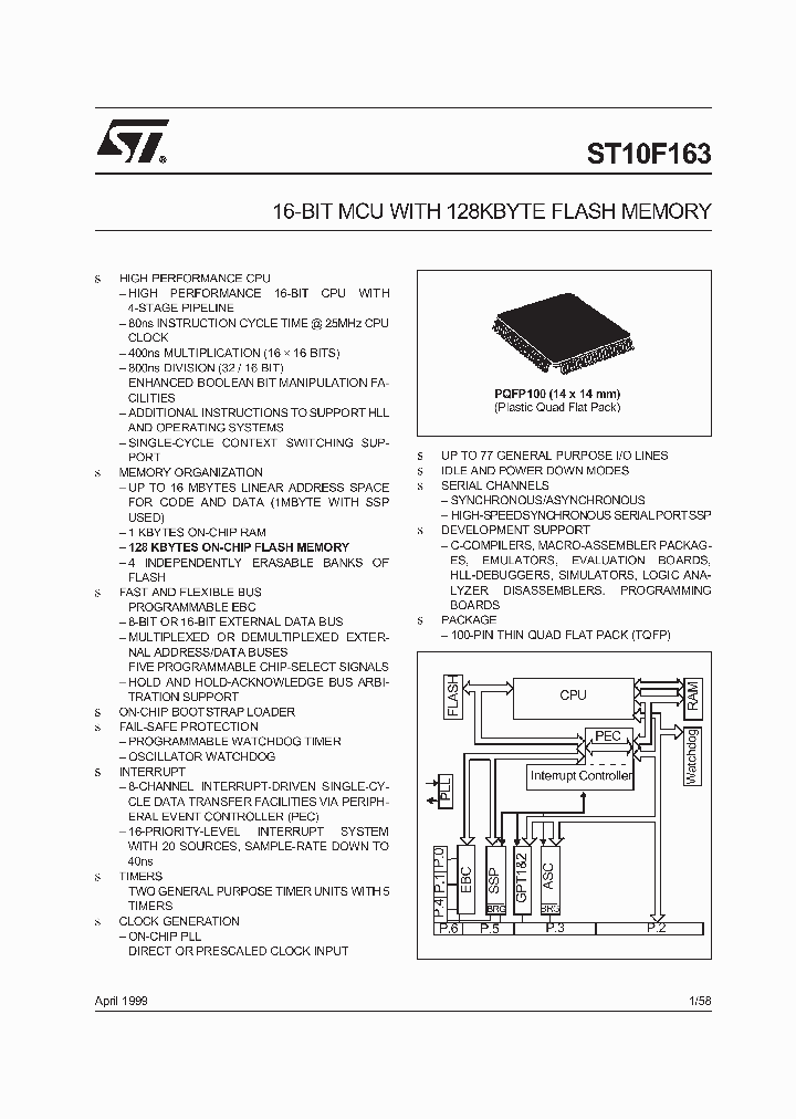 ST10F163_1567016.PDF Datasheet