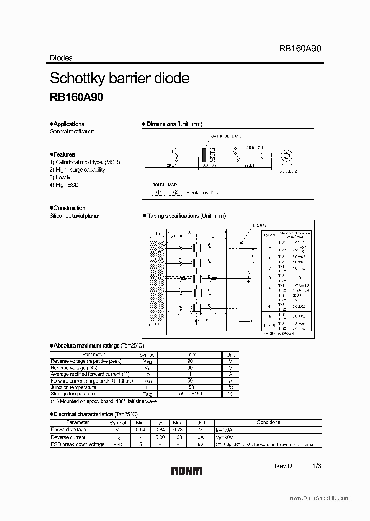 RB160A90_1569465.PDF Datasheet