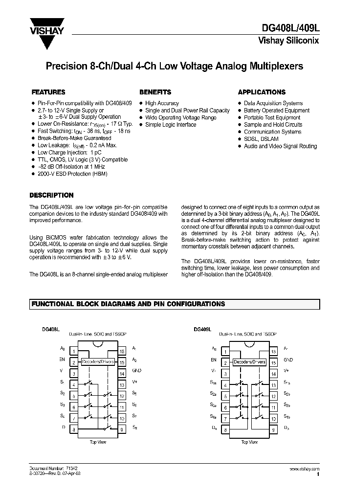 DG409LAK883_1569583.PDF Datasheet