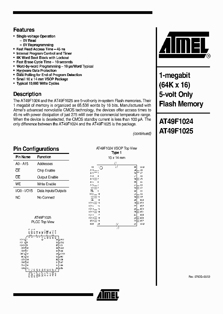 AT49F1024_880631.PDF Datasheet