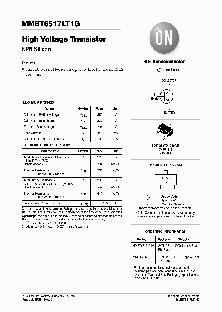 MMBT6517LT1G_1595314.PDF Datasheet