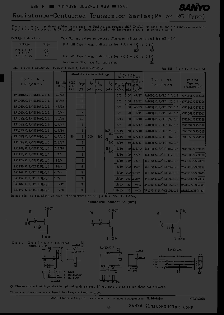 RA110C_931293.PDF Datasheet