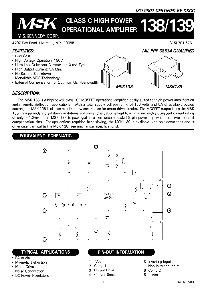 MSK138_934747.PDF Datasheet