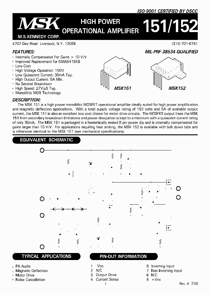 MSK151_934750.PDF Datasheet