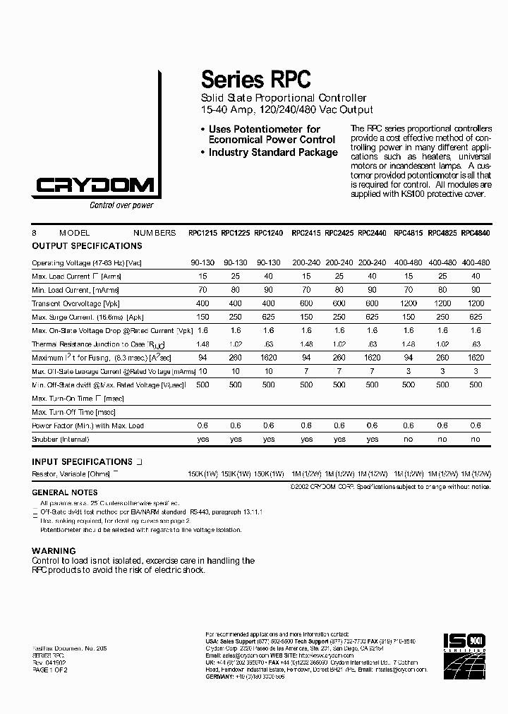 RPC2415_993729.PDF Datasheet