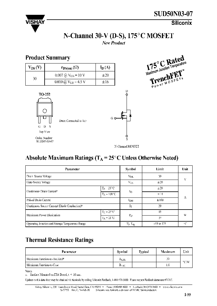 SUD50N03-07_1613797.PDF Datasheet