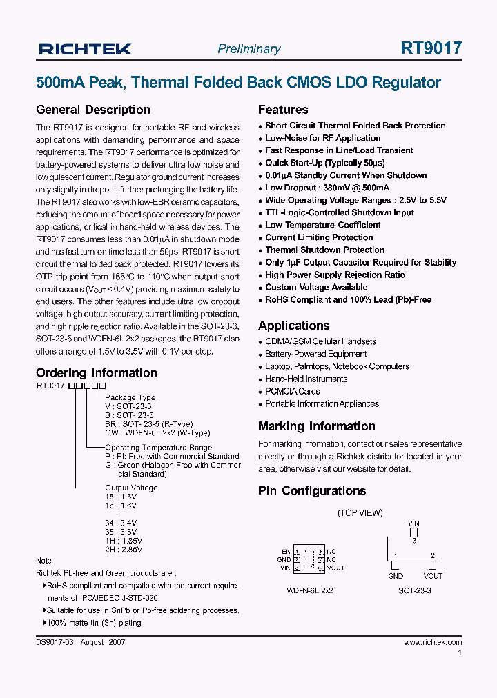 RT9017-35PP_1002805.PDF Datasheet