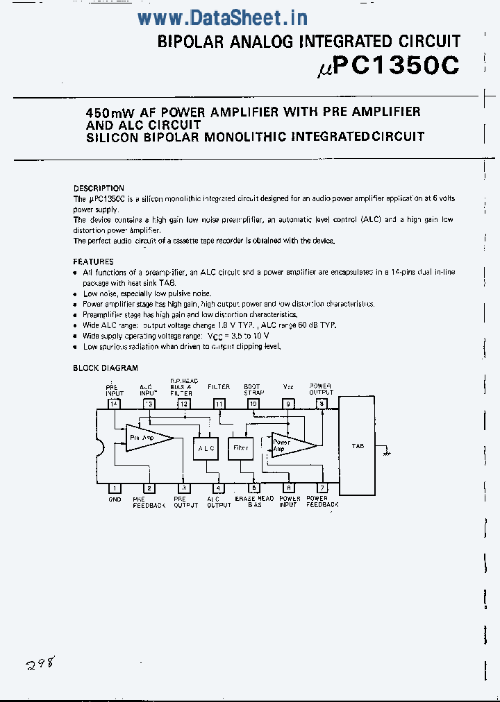 UPC1350C_1608287.PDF Datasheet