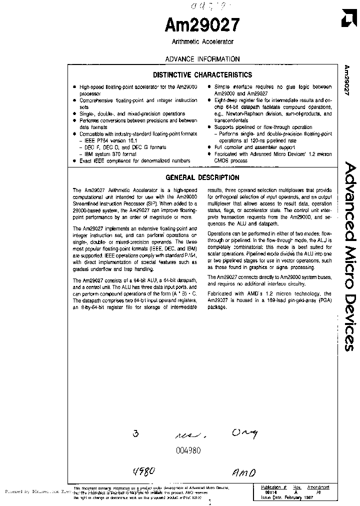AM29027-20GC_1033693.PDF Datasheet