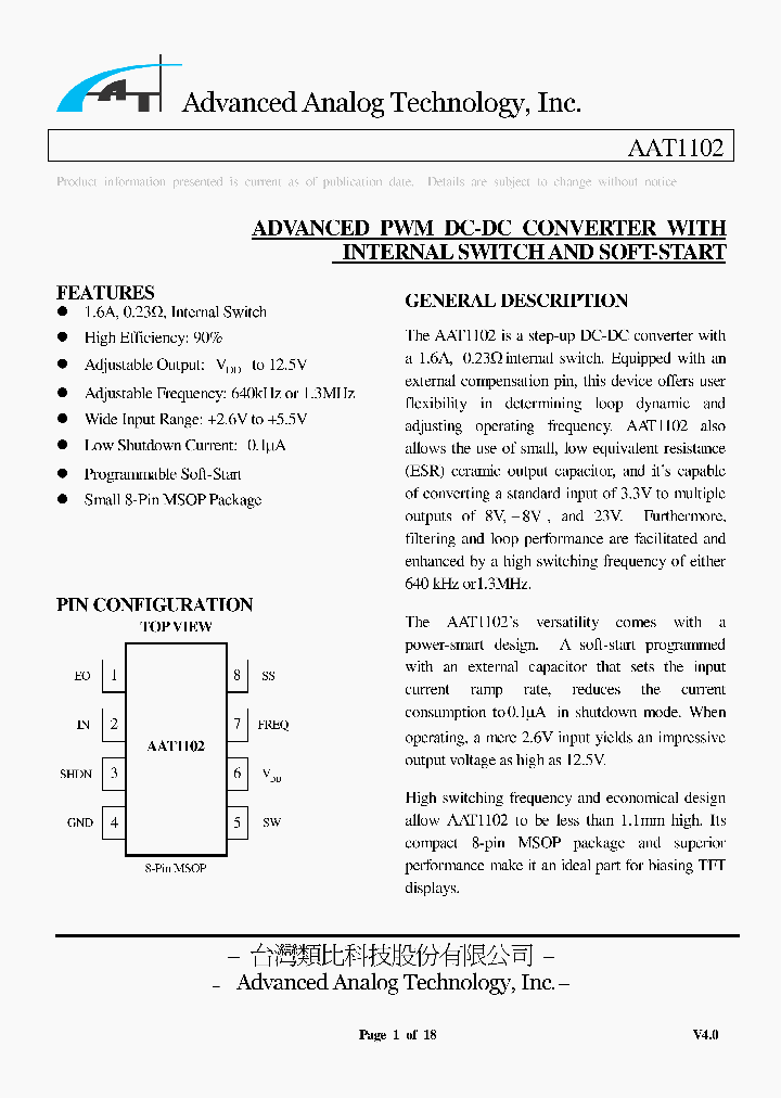 AAT1102-M-T_1640228.PDF Datasheet