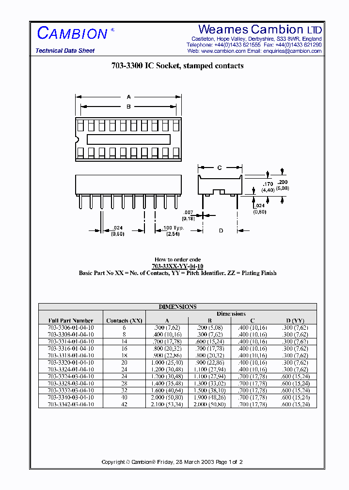 703-3300_1642420.PDF Datasheet