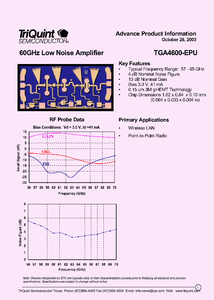 TGA4600-EPU_1041682.PDF Datasheet