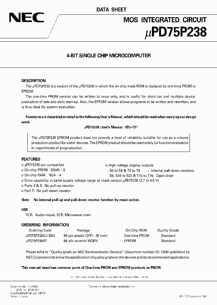 UPD75P238GJ-5BG_1047101.PDF Datasheet