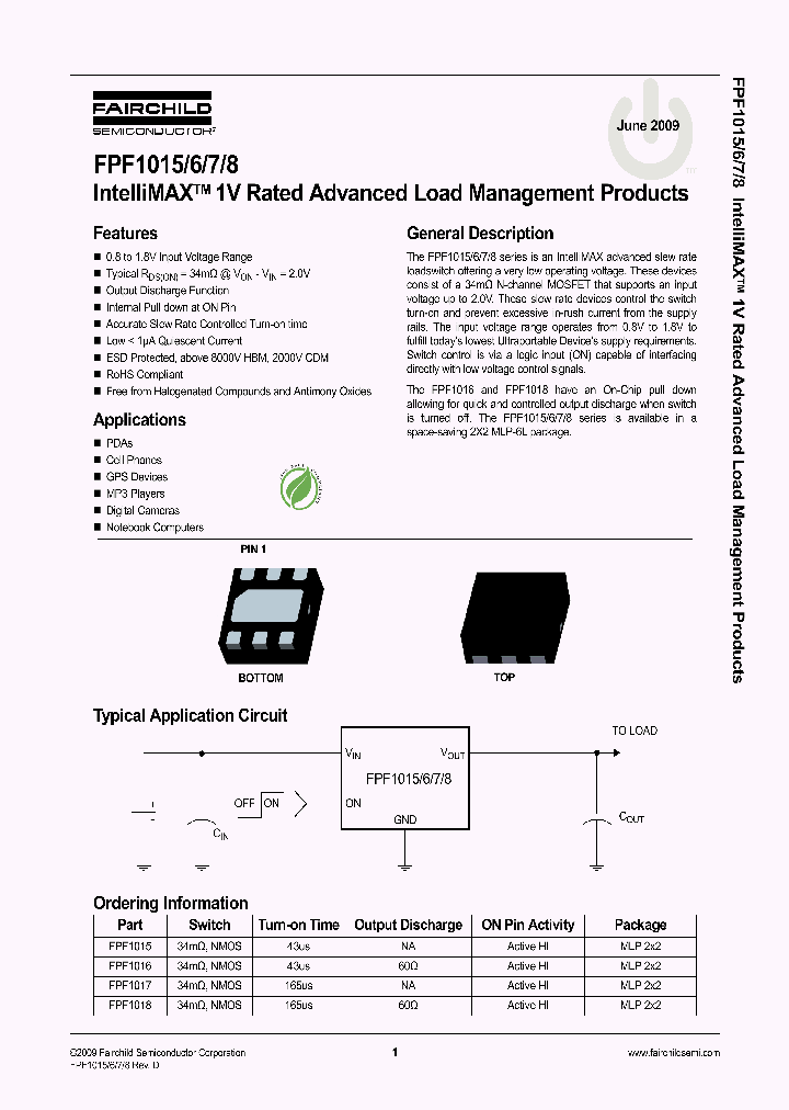 FPF1016_1067828.PDF Datasheet