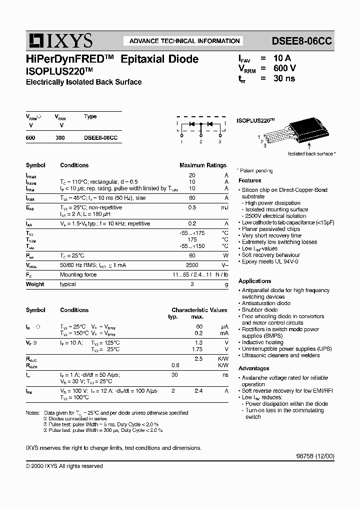 DSEE8-06CC_1061505.PDF Datasheet