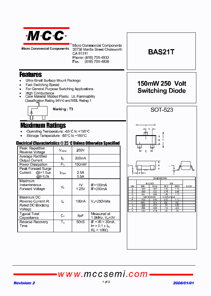 BAS21T-TP_1089741.PDF Datasheet
