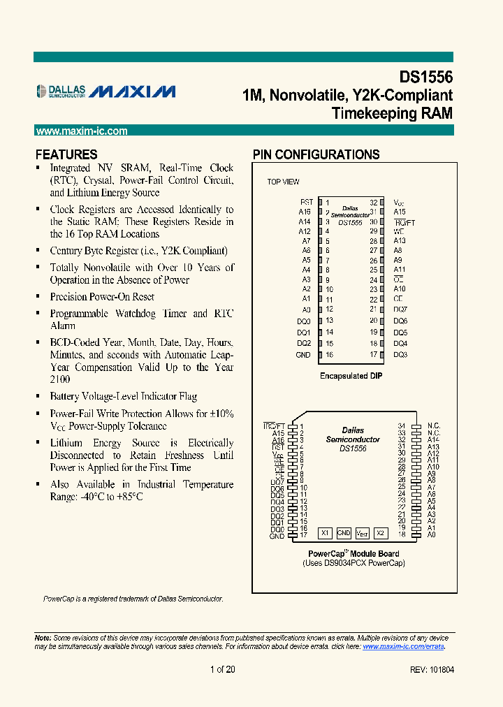 DS1556_1090883.PDF Datasheet