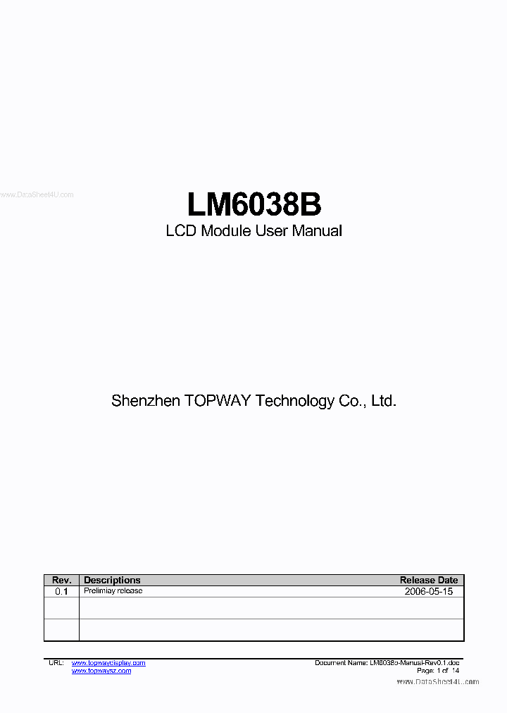 LM6038B_1659297.PDF Datasheet