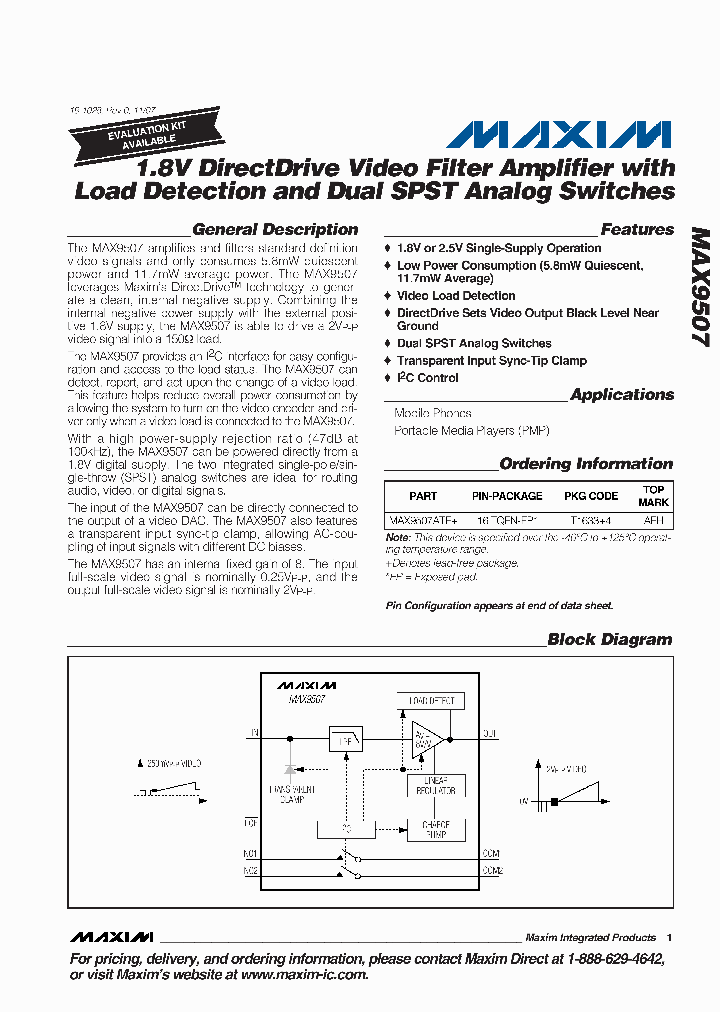 MAX9507_1108353.PDF Datasheet