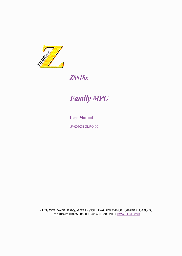 Z8L18008FEC_1113516.PDF Datasheet