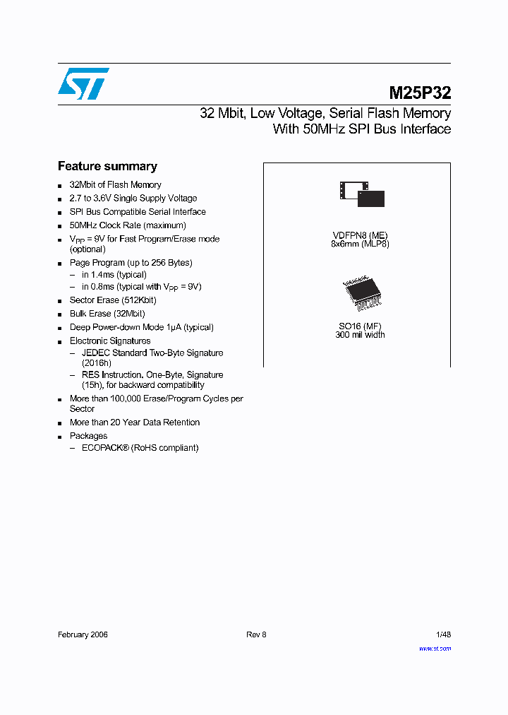 M25P32_1112762.PDF Datasheet