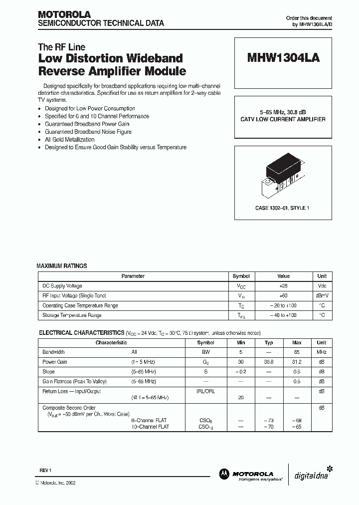 MHW1304LA_1678152.PDF Datasheet