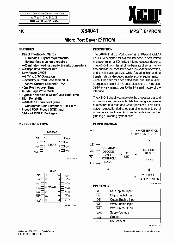 X84041_1123864.PDF Datasheet