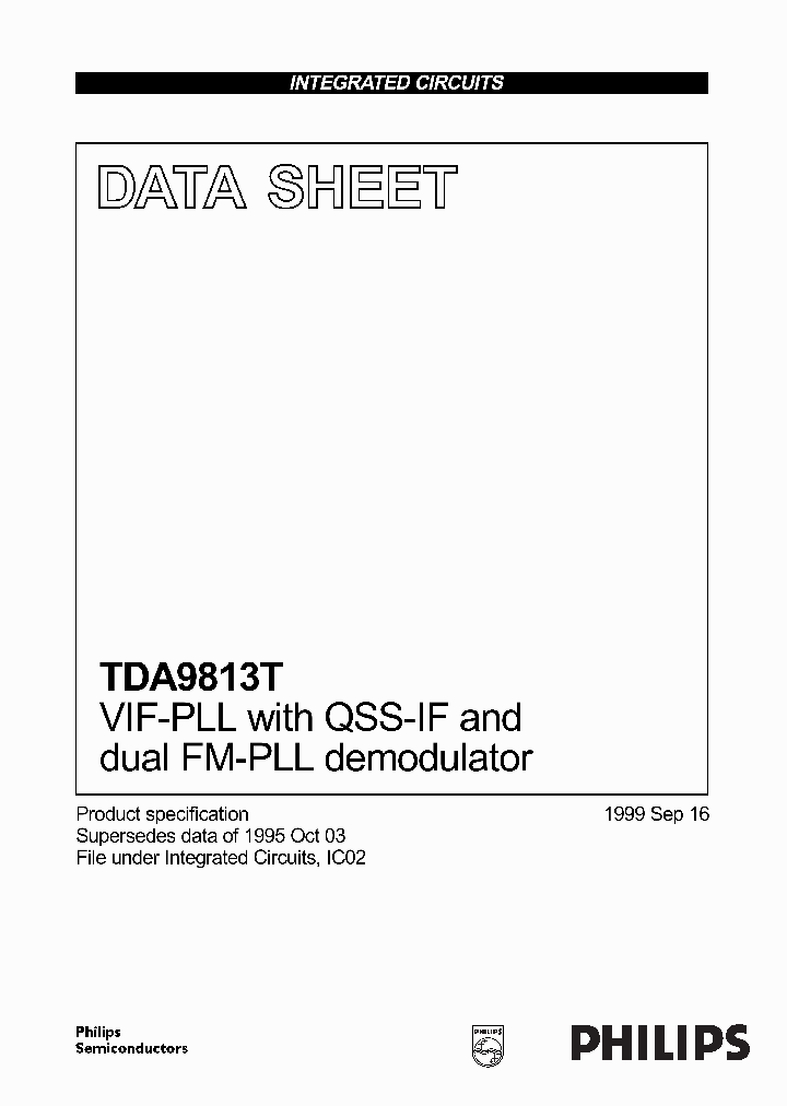 TDA9813T_1119593.PDF Datasheet