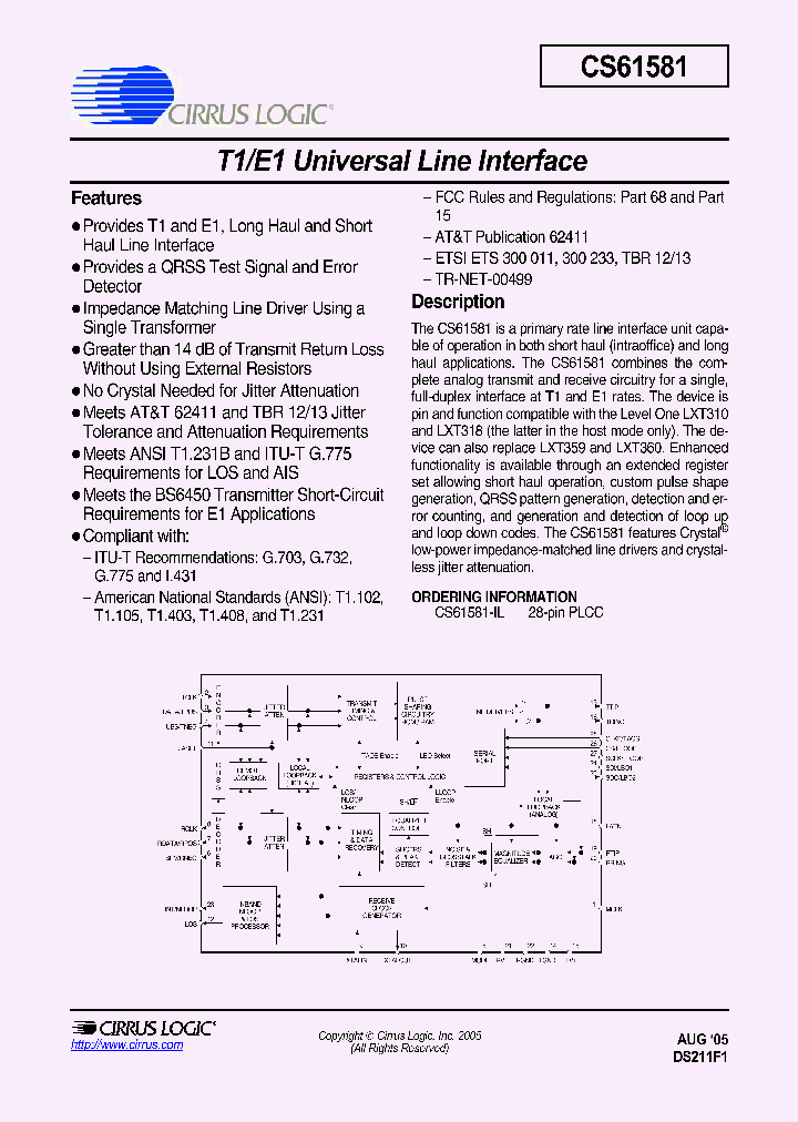 CS61581-IL_1144700.PDF Datasheet