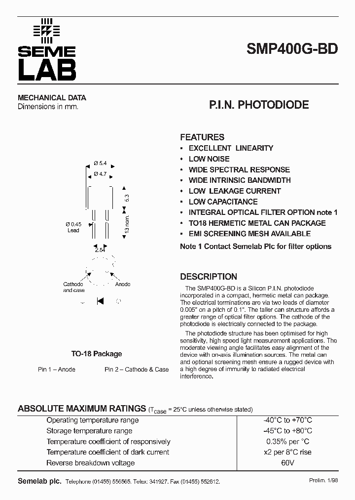 SMP400G-BD_1687174.PDF Datasheet