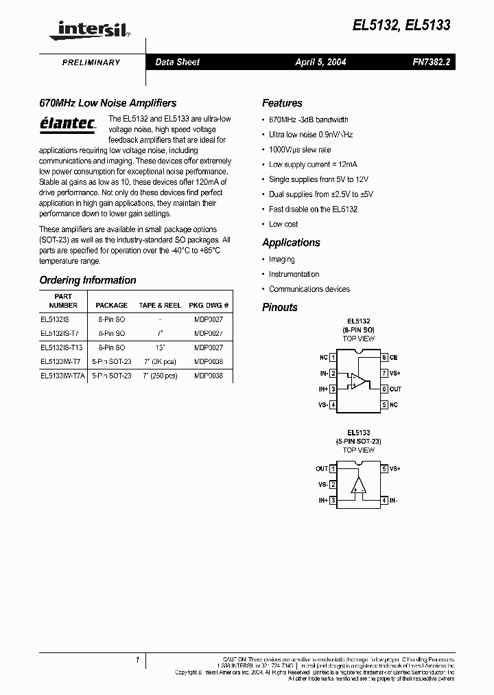 EL5133_1691644.PDF Datasheet