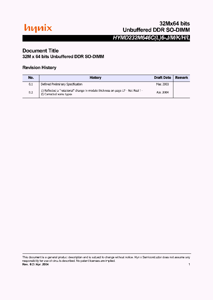 HYMD232M646CL6-J_1690129.PDF Datasheet