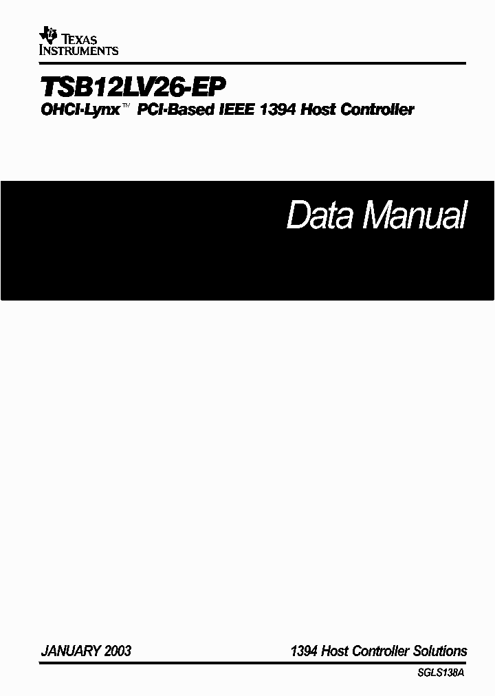 TSB12LV26-EP_1248725.PDF Datasheet