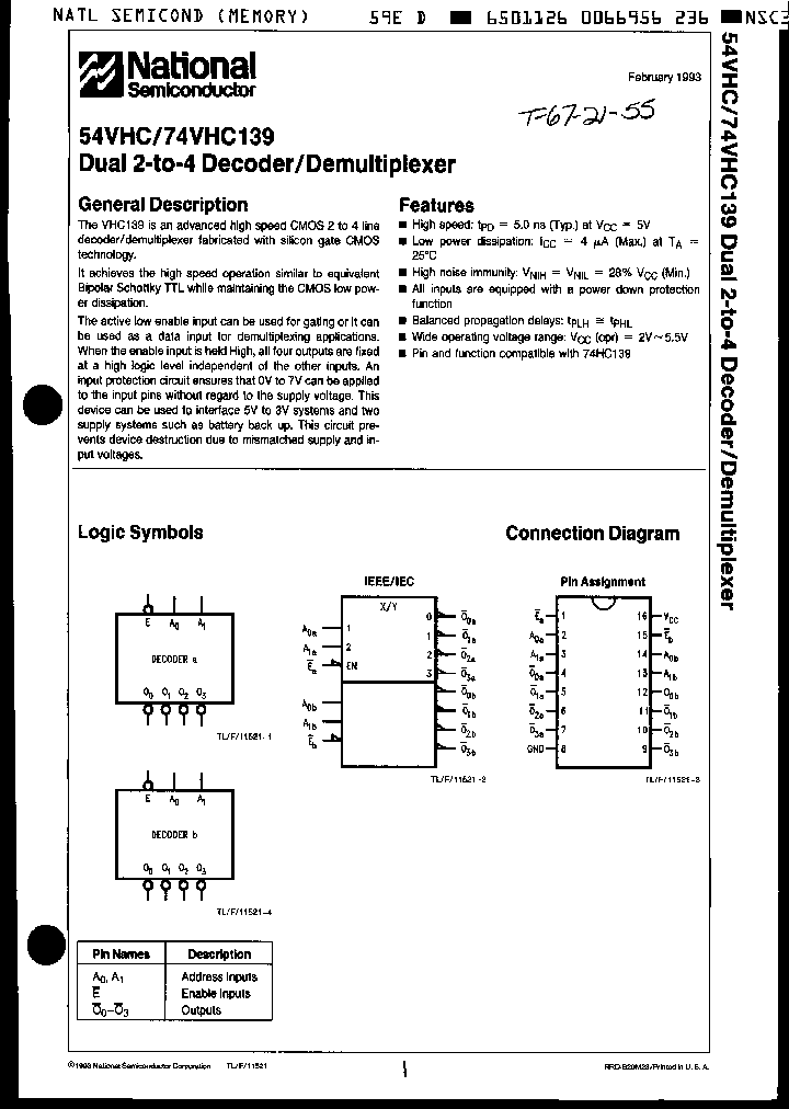 54VHC139J883X_1288315.PDF Datasheet