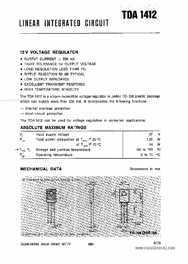 TDA1412_1708861.PDF Datasheet