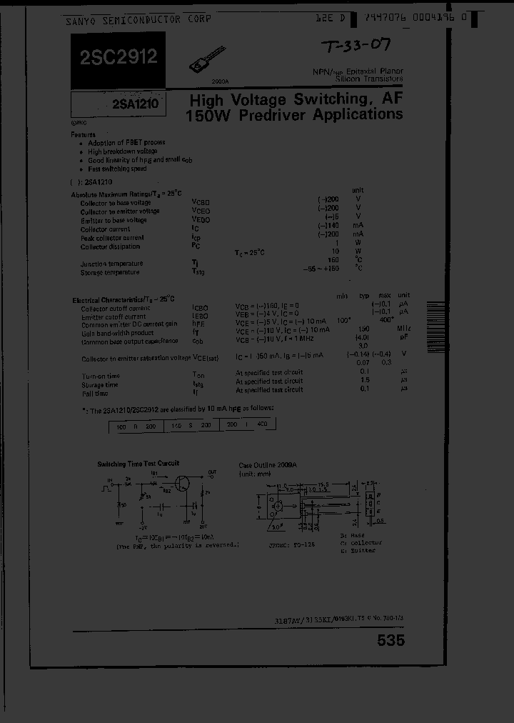 2SA1209S_1290580.PDF Datasheet